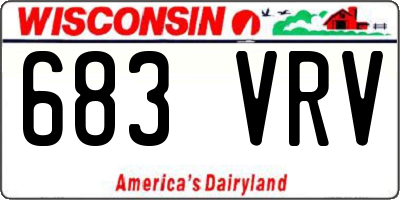 WI license plate 683VRV