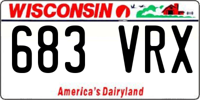 WI license plate 683VRX