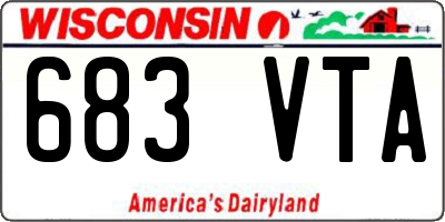 WI license plate 683VTA