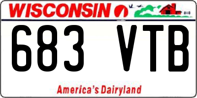 WI license plate 683VTB