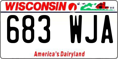 WI license plate 683WJA