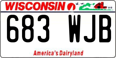 WI license plate 683WJB