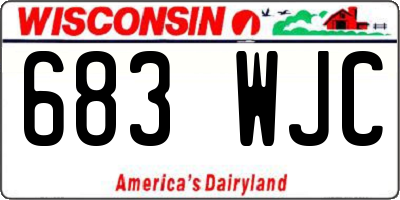 WI license plate 683WJC