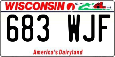WI license plate 683WJF