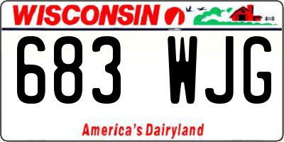WI license plate 683WJG