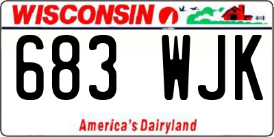 WI license plate 683WJK