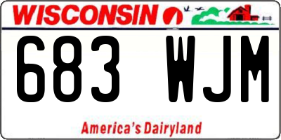 WI license plate 683WJM