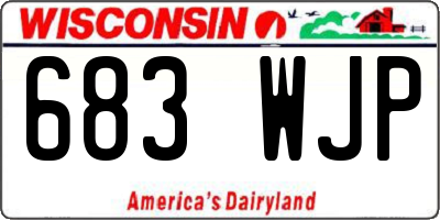 WI license plate 683WJP