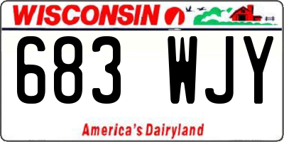 WI license plate 683WJY