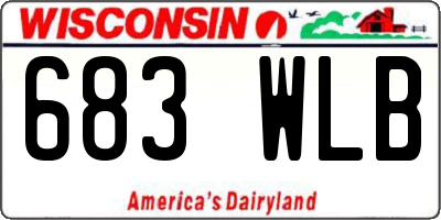 WI license plate 683WLB