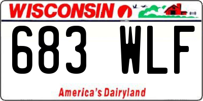 WI license plate 683WLF