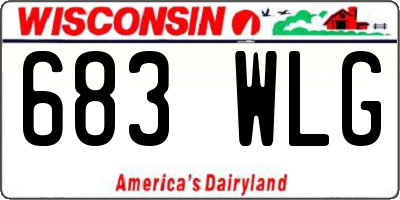 WI license plate 683WLG