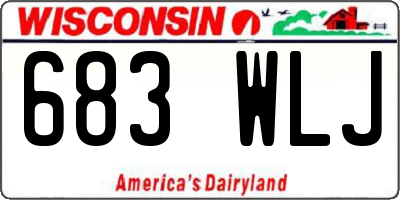 WI license plate 683WLJ