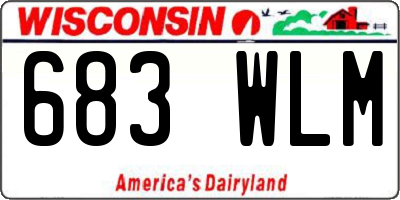WI license plate 683WLM