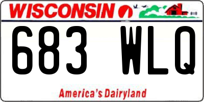 WI license plate 683WLQ