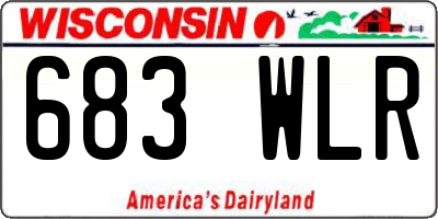 WI license plate 683WLR