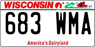 WI license plate 683WMA