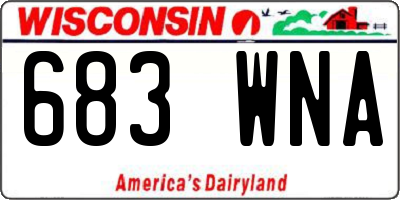 WI license plate 683WNA
