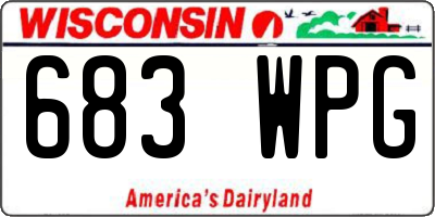 WI license plate 683WPG