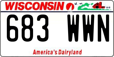 WI license plate 683WWN