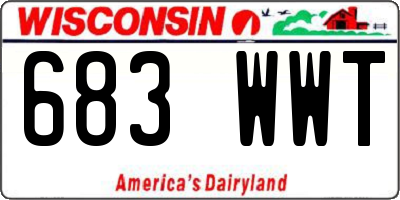 WI license plate 683WWT