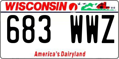 WI license plate 683WWZ