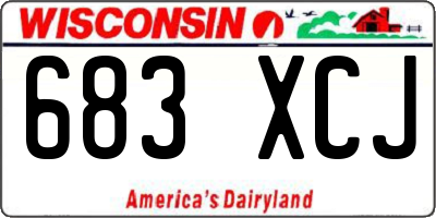 WI license plate 683XCJ