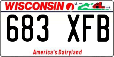 WI license plate 683XFB