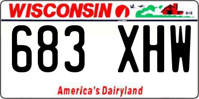 WI license plate 683XHW