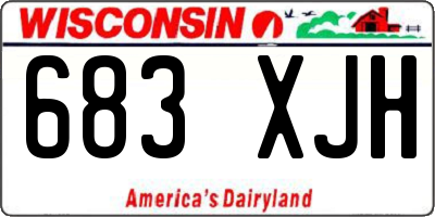 WI license plate 683XJH