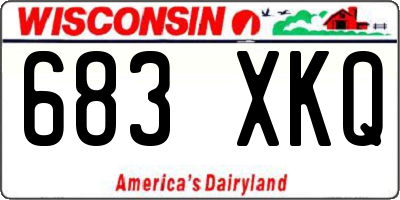 WI license plate 683XKQ