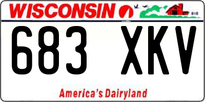 WI license plate 683XKV
