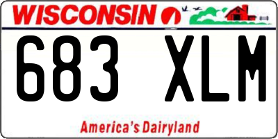 WI license plate 683XLM