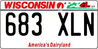 WI license plate 683XLN
