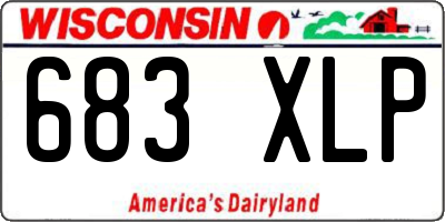 WI license plate 683XLP