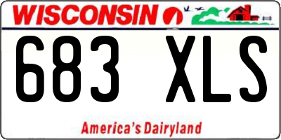 WI license plate 683XLS