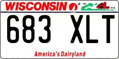 WI license plate 683XLT