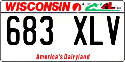 WI license plate 683XLV