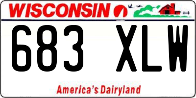 WI license plate 683XLW