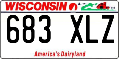 WI license plate 683XLZ