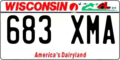 WI license plate 683XMA