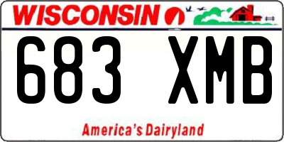 WI license plate 683XMB