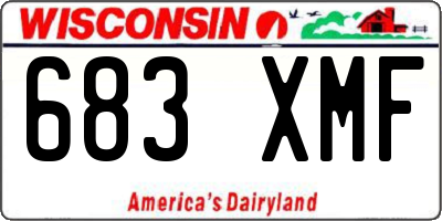 WI license plate 683XMF