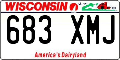 WI license plate 683XMJ