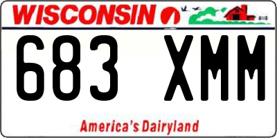 WI license plate 683XMM
