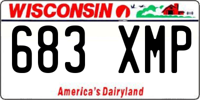 WI license plate 683XMP