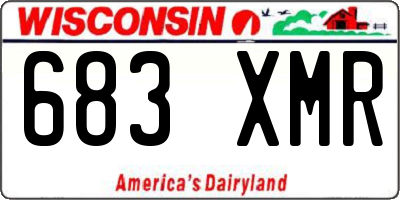 WI license plate 683XMR