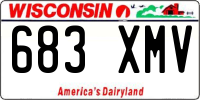 WI license plate 683XMV