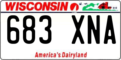 WI license plate 683XNA