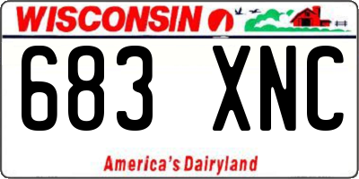 WI license plate 683XNC